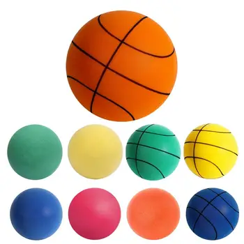 Бесшумный тренировочный баскетбол, спортивные мячи для помещений из пенопласта высокой плотности, Мягкие надувные мячи, спортивные игрушки для детей и взрослых