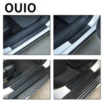 OUIO Auto carbon fiber scratch strip защитная накладка для Volkswagen BMW E46 E39 Mini Cooper Audi A4 B6 B8 A5 Ford Fiesta Kuga