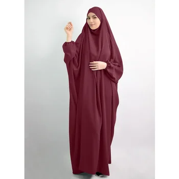 10 Цветов Мусульманское платье С Капюшоном, Женский Хиджаб, Одежда для Молитвы, Абая, Длинное Платье Химар Рамадан, Абаи, Исламская Одежда