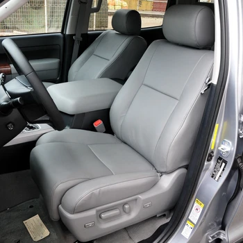 Для Toyota Tundra 2007 2008 2009 2010 2011 2012 2013, чехлы для автомобильных сидений из искусственной кожи на заказ для 2 передних сидений, Защитные Аксессуары