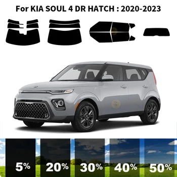 Предварительно Обработанная нанокерамика car UV Window Tint Kit Автомобильная Оконная Пленка Для KIA SOUL 4 DR HATCH 2020-2023