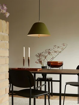 Подвесной светильник для столовой скандинавский датский дизайнер, прикроватная лампа для спальни, минималистичная настольная лампа с тихим ветром, подвесной светильник для кабинета