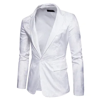 Высококачественный блейзер для мужчин, простой стиль, Элегантная мода, Высококлассный деловой Банкетный свадебный Свободный пиджак, платье для хозяина