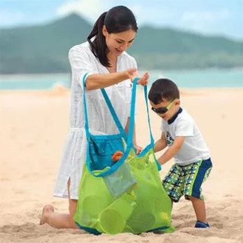 Сумка Очень Большая Сетчатая сумка для хранения мелочей на открытом воздухе Сетчатая пляжная сумка Классическая модная сумка для хранения детских игрушек для плавания 2023 г.