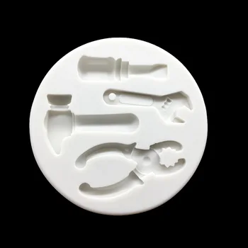Молоток, Гаечный ключ, Болторез, Силиконовая форма для выпечки кексов Sugarcraft, Инструменты для украшения тортов с помадкой