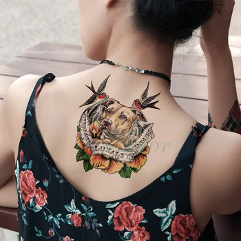 Водонепроницаемая временная татуировка наклейка с надписью Tiger Birds поддельная татуировка flash tatoo tatouage temporaire большого размера для женщин девушек мужчин
