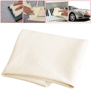Полотенца для чистки автомобиля из натуральной замши, новая ткань для сушки белья 40x60 см