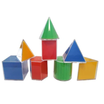 8шт Геометрическая модель, Разбирающая Куб, Цилиндр, Конус, Игрушка, Математические ресурсы, Обучающий подарок
