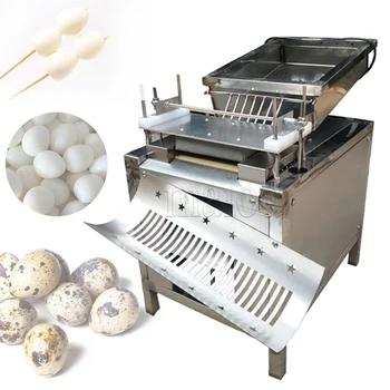 Автоматическая машина для очистки перепелиных яиц, Машина для чистки яиц с функцией циркуляции воды, машина для очистки птичьих яиц от скорлупы