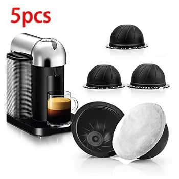5ШТ Многоразовых Кофейных Капсул для Nespresso Vertuo Vertuoline В Многоразовых Капсулах 150 МЛ
