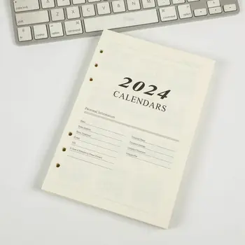 Органайзер для повестки дня на 2024 год, Блокнот с отрывными листами, пополнение привычек, тайм-менеджмент, ежедневник формата А5, еженедельник, месяц