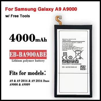 Аккумулятор телефона EB-BA900ABE Для Samsung Galaxy A9 A9000 Версии 2016 Аутентичная Сменная Батарея 4000 мАч + Инструменты