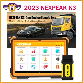 Новый Сканер NEXPEAK K3 OBD2 Сверхмощный Диагностический Инструмент Для Легковых и Грузовых автомобилей OBD2 Key Programmer Регулировка Одометра Диагностика автомобиля