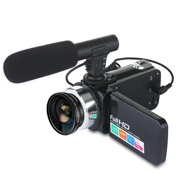 Профессиональная 24-мегапиксельная цифровая камера, прибор ночного видения, 3-дюймовый сенсорный ЖК-экран, камера с 18-кратным цифровым зумом и широкоугольный микрофон