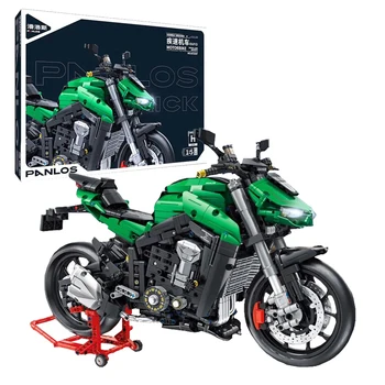 2023 Новое творчество MOC Технический мотоцикл Локомотив Строительные блоки, игрушки для сборки моделей для мальчиков, Рождественский подарочный набор