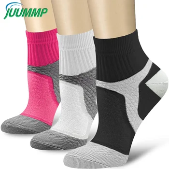 1 пара компрессионных носков для женщин и мужчин, циркуляция 15-20 мм рт. ст. Лучше всего подходит для занятий спортом, бега, велоспорта, повседневной носки медсестры.