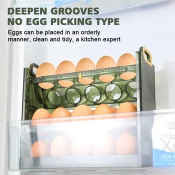 Боковая дверца холодильника с решеткой 30/20 Коробка для консервирования Стеллаж для хранения Коробка для хранения Яиц Лоток для яиц Коробка для яиц