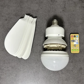 Потолочный вентилятор 2 в 1 с подсветкой, лампа с регулируемым ветром на 3 передачи для домашнего общежития