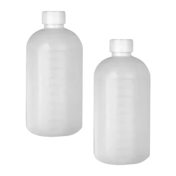 2 шт. бутылки с химическими реагентами, 500 мл пластиковые бутылки с реагентами для лабораторных образцов