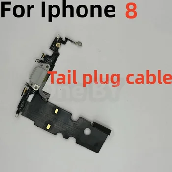 Оригинальное USB-зарядное Устройство Для iPhone 8, Плата Для Зарядки, Разъемный Порт, Мягкий Кабель Микрофона, 1 шт.