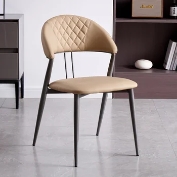 Обеденный стул в скандинавском стиле для кафе, Расслабляющий Дизайнерский Мягкий обеденный стул для гостиной, Парикмахерский салон для макияжа, мебель для дома YY50DC