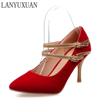 Большие размеры 33-47, стильная женская пикантная обувь, женские свадебные туфли zapatos de mujer на высоком каблуке, sapato chaussure, женские туфли-лодочки 6685