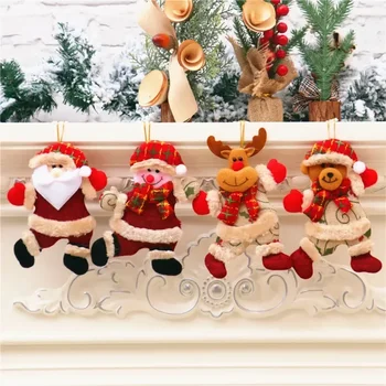 Рождественские украшения Танцующий Старик Кукла Кулон Рождественские Украшения для окон Аксессуары Кулон