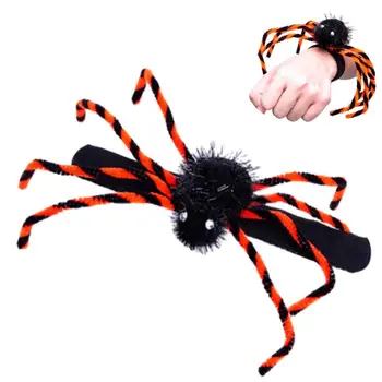 Аксессуары в виде паука для косплея, жуткая повязка в виде паука для костюмированных вечеринок, привлекательные аксессуары для наряда в виде паука для