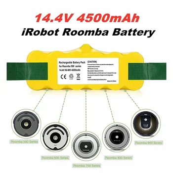 14,4 В 9500mAh для iRobot Roomba Аккумулятор Для Пылесоса iRobot Roomba 500 530 570 580 600 630 650 700 Аккумуляторная Батарея