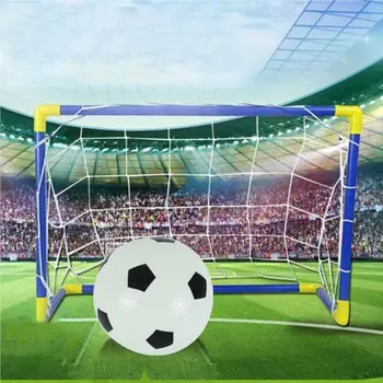Складной Мини-футбол Футбольный Мяч Пластиковая Сетка для ворот Дети Ребенок