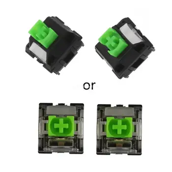 Зеленые переключатели RGB с 3 контактами для клавиатуры, переключатели Cherry MX Gateron, прямая поставка