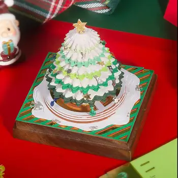Рождественская елка, 3D блокнот, календарь на 2024 год, художественный блокнот, 3D кубики для заметок, подарок на день рождения, украшения для дома, настольный календарь