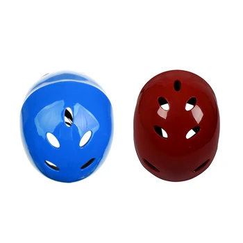 Защитный шлем из 2 предметов, 11 дыхательных отверстий для водных видов спорта, Каяк, каноэ, гребля для серфинга, доска для серфинга-красный и синий