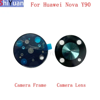 Заднее стекло объектива камеры для Huawei Nova Y90 Замена стеклянного объектива камеры, Запчасти для ремонта