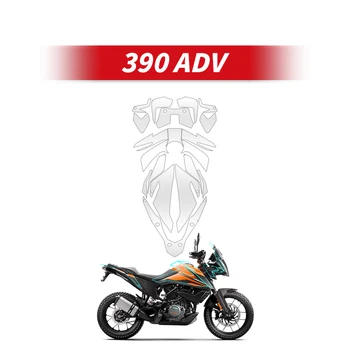 Используется Для мотоцикла KTM 390ADV, Комплекты Полностью Прозрачной Защитной Пленки Для велосипеда, Высококачественные Защитные Наклейки Из Материала TPU, Отличительные Знаки