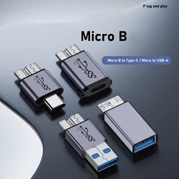 Адаптер USB Type C Женский-MicroB мужской адаптер Type C USB мужской-MicroB адаптер для телефона с жестким диском