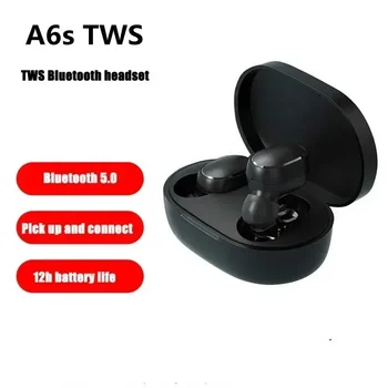 Беспроводные наушники A6S TWS с микрофоном, наушники с шумоподавлением, Беспроводная Bluetooth-гарнитура, наушники Fone Bluetooth