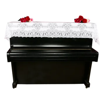 Красивая крышка пианино для домашнего использования, европейская ткань для пылезащитного покрытия с цветочным кружевом, ткань для пылезащитного покрытия уличной мебели