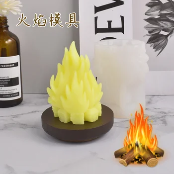 3D огненная силикагелевая форма для свечей 