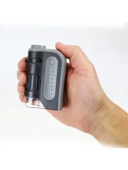 Scientific Carson Pocket Outdoor 250x Доступны подарки для экспериментов Детский микроскоп Портативное освещение