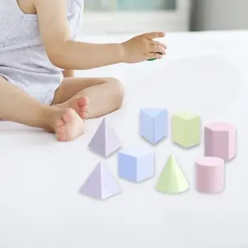 8шт геометрическая обучающая игрушка 3D-формы для дошкольного образования на дому