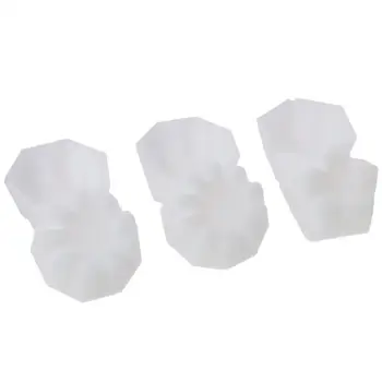 6 Шт белых силиконовых чашечек для заливки цветов разного размера 2,36 * 1,06 дюйма, разделенная чашка для заливки силиконовой белой акриловой краски