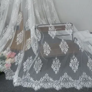 Мягкая французская кружевная ткань Шантийи Толщиной 1,5 метра Материал для пошива свадебного платья