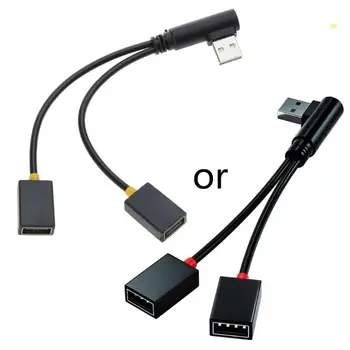 Кабель-разветвитель USB от 1 штекера к 2 розеткам Удлинитель USB Шнур для зарядки Адаптер питания конвертер Разветвитель Прямая поставка
