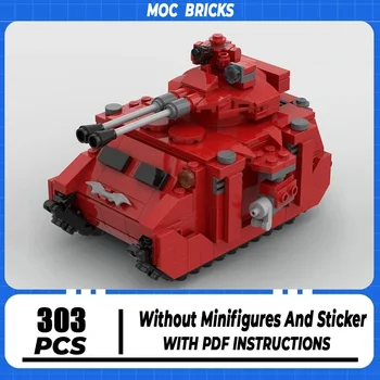 Военные Строительные Блоки Moc Модель Танка Micro Predator Технические Кирпичи DIY Сборка Механического танка Игрушки Для Праздничных Подарков