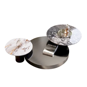 Современный светильник для гостиной, роскошная каменная плита, съемный прикроватный минималистичный журнальный столик