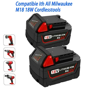 Оригинальный литий-ионный аккумулятор 18V 6Ah/8Ah/12Ah подходит для электроинструмента Milwaukee M18 48-11-1815 48-11-1850 48-11-1860 Z50