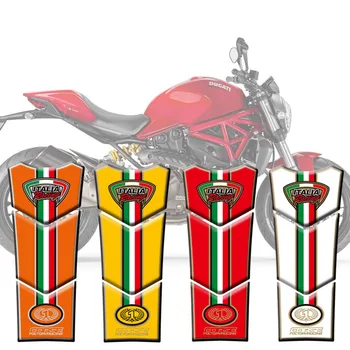 Защитная наклейка для бака мотоцикла, 3D наклейка для бака, наклейка с рыбьей костью для Ducati Monster 600 1000 1993 - 2008 Наклейка с рыбьей костью