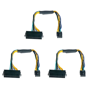 3X 24-8-контактный кабель-адаптер питания блока питания ATX для DELL Optiplex 3020 7020 9020 Precision T1700 12 дюймов (30 см)