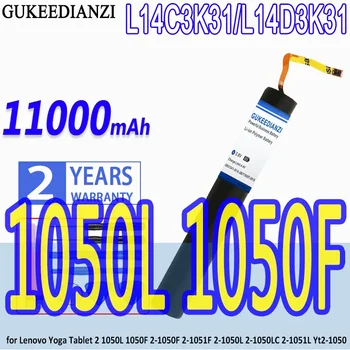 Аккумулятор GUKEEDIANZI L14C3K31 L14D3K31 11000 мАч для LENOVO YOGA Tablet 2-830L 2-830LC 2-830F/2-851F 2-1050L/F/LC 2-1051L/F